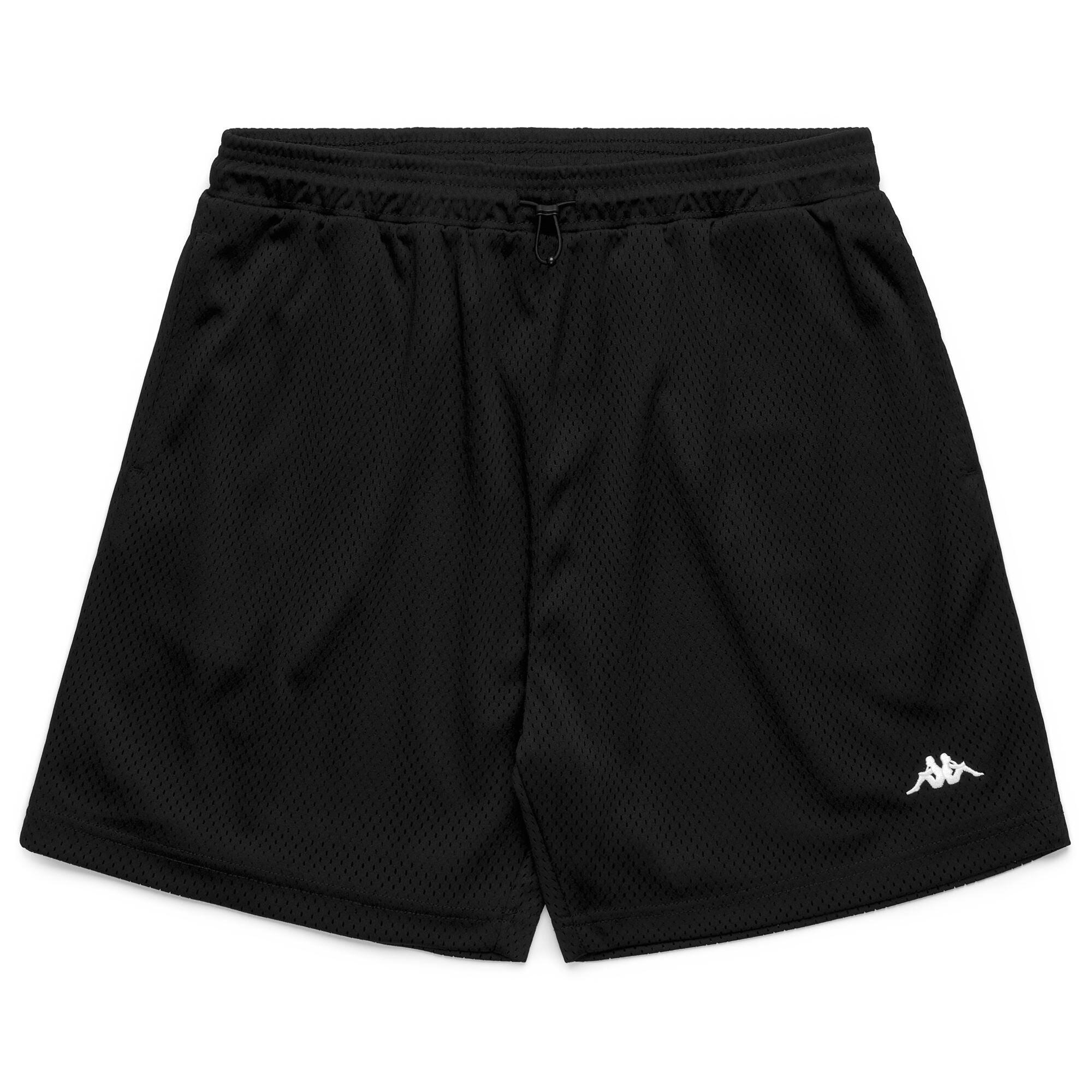 Pantaloncini sportivi da uomo in poliestere nero da streetwear sportivo 2/6