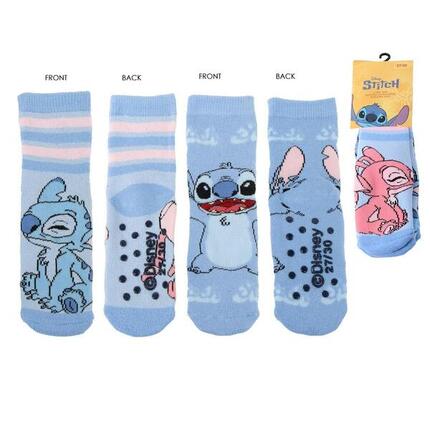 Chaussettes en coton antidérapantes Stitch pour enfants, douces et multicolores