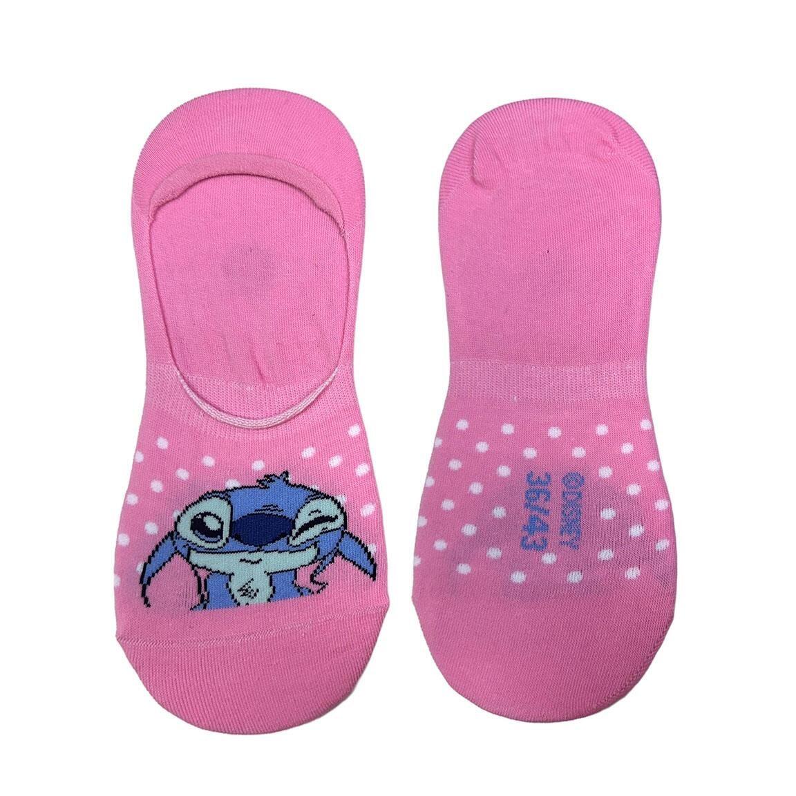 Pack de Calcetines Pinkies Adultos Stitch Suaves y Transpirables Rosa 2/7