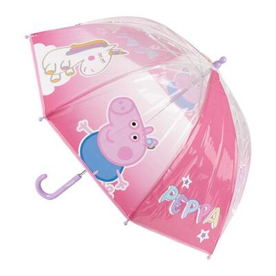 Ombrello per bambini Peppa Pig POE Manuale Trasparente Rosa Chiaro
