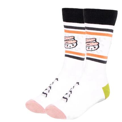 Chaussettes de sport pour adultes, douces et respirantes, style otaku, blanches