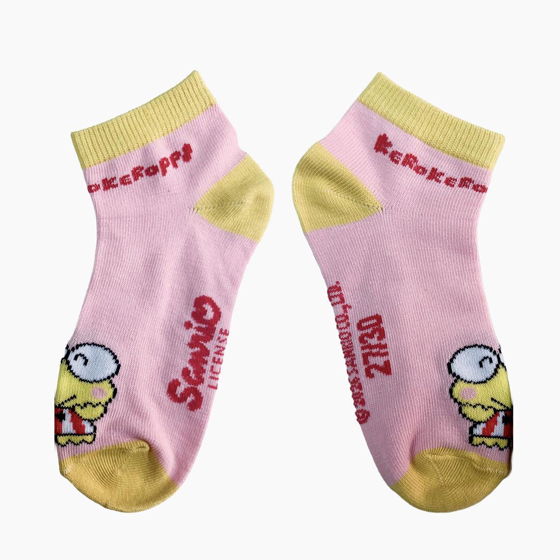 Pacote de meias infantis Hello Kitty de cano curto em algodão multicolorido 7/7
