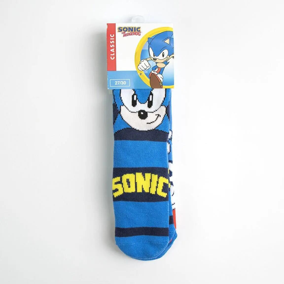 Confezione di calzini in cotone morbido e traspirante per bambini Sonic - Blu 5/6