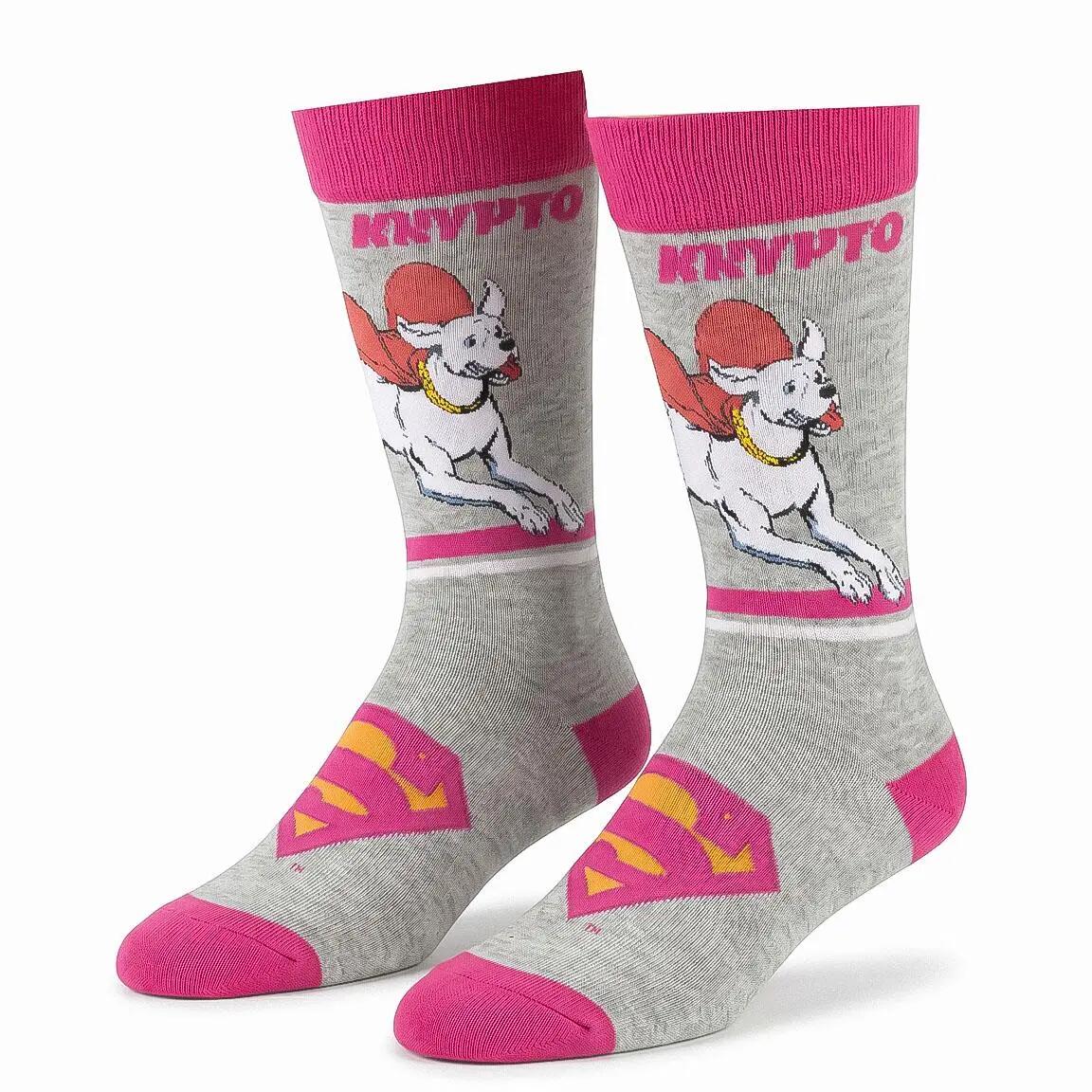 Confezione di calzini da adulto in morbido cotone di Superman (rosa e grigio) 4/7