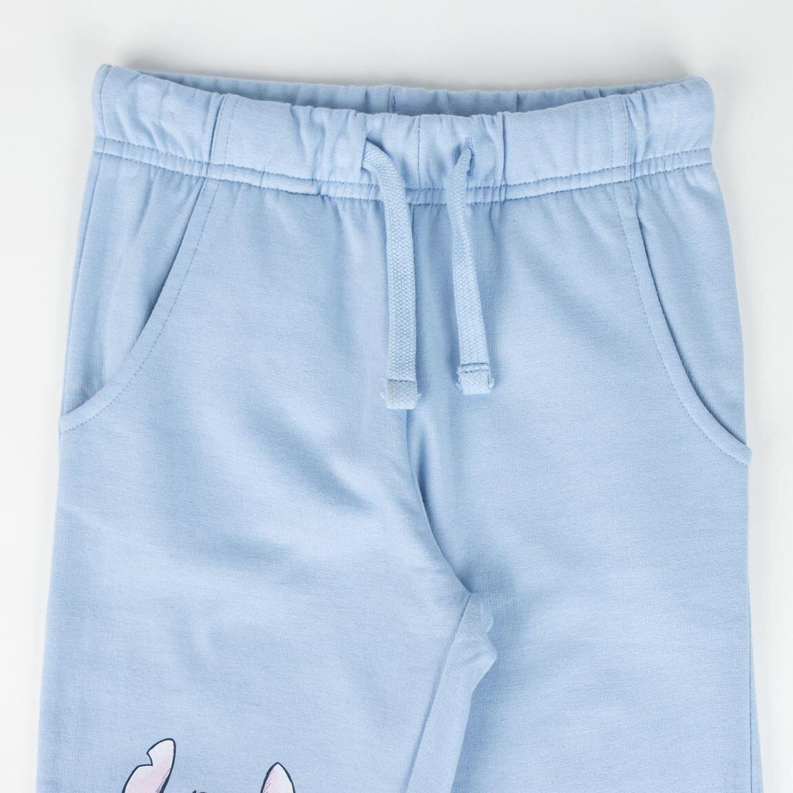 Conjunto de moletom infantil Stitch de duas peças, em algodão felpudo azul 6/6