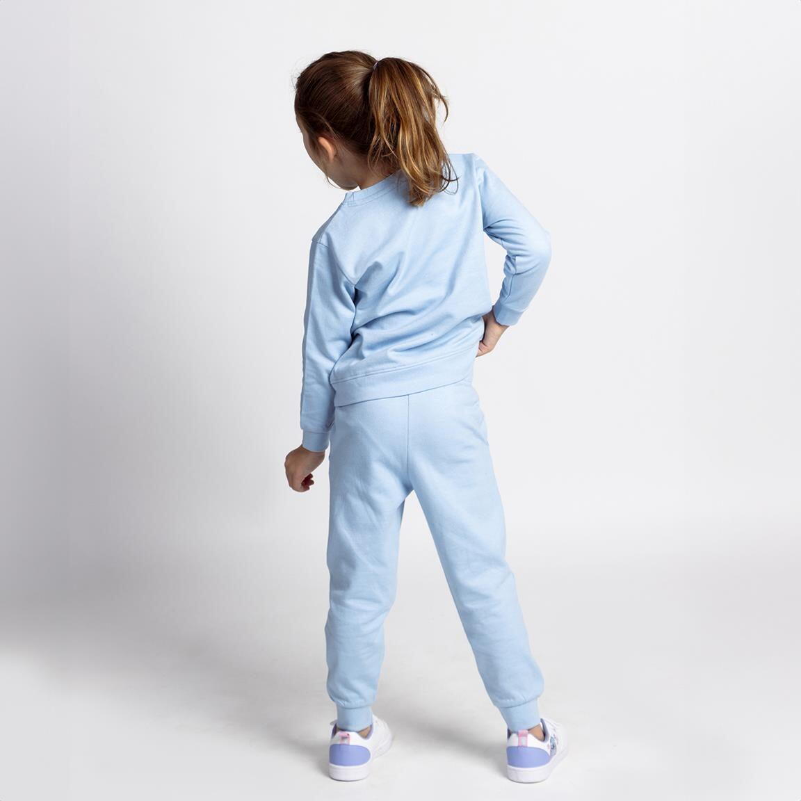 Conjunto de moletom infantil Stitch de duas peças, em algodão felpudo azul 5/6