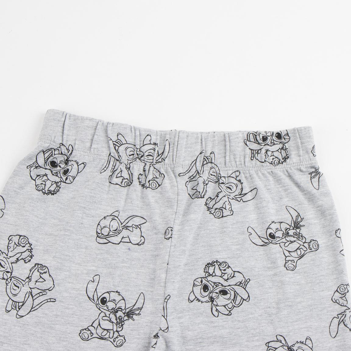 Conjunto infantil Stitch de duas peças, algodão macio, bege 4/4