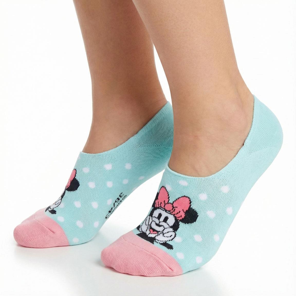 Conjunto de meias Pinkies Minnie Mouse macias e respiráveis ​​nas cores rosa e 4/7