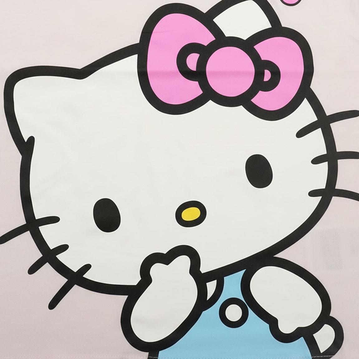 Conjunto infantil Hello Kitty de duas peças em algodão felpudo francês rosa 3/6