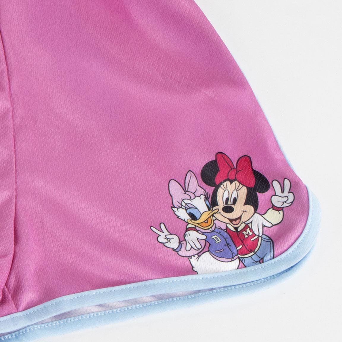 Conjunto de roupa esportiva infantil Minnie Mouse de duas peças em poliéster 4/6