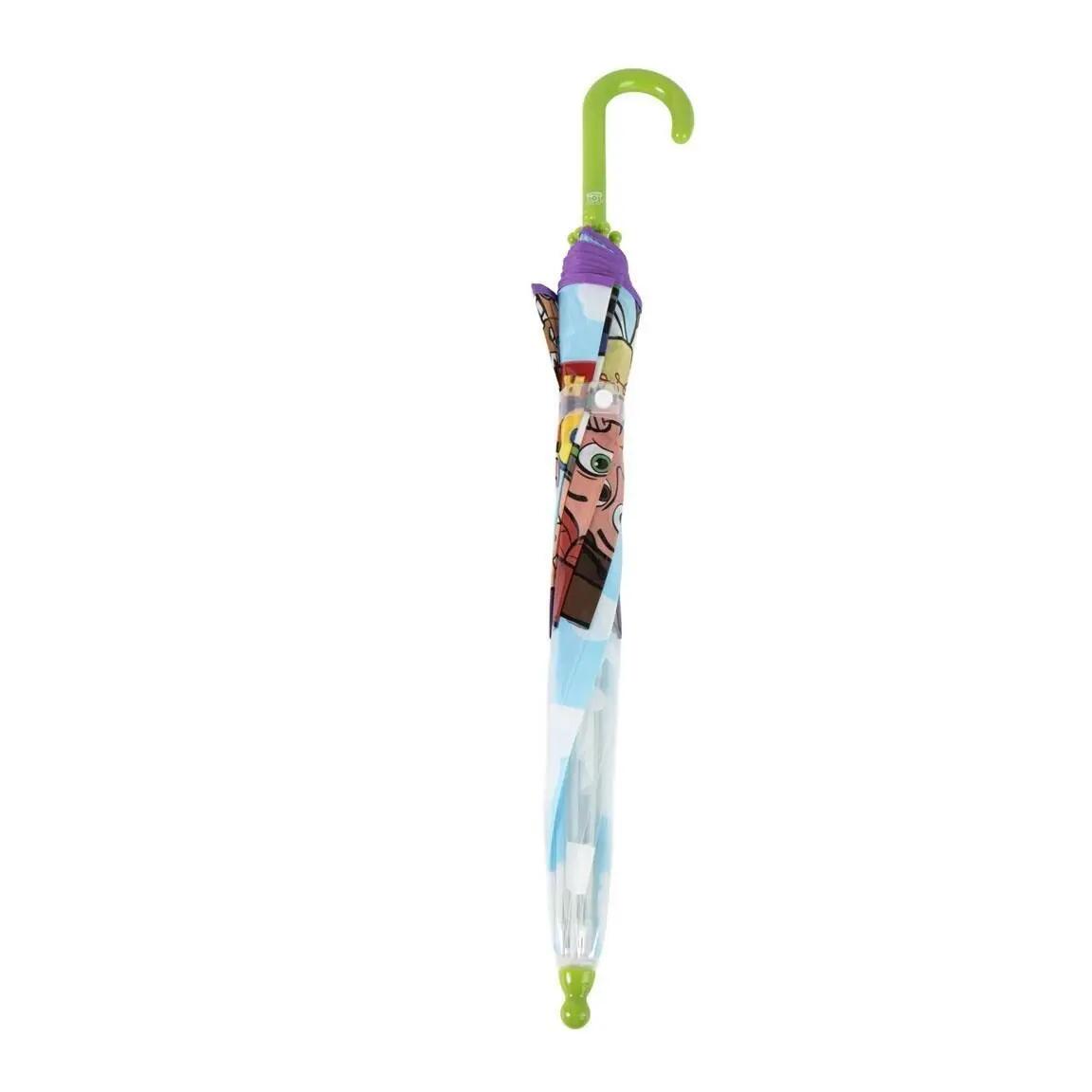 Ombrello per bambini Toy Story, manuale POE, azzurro trasparente 2/7