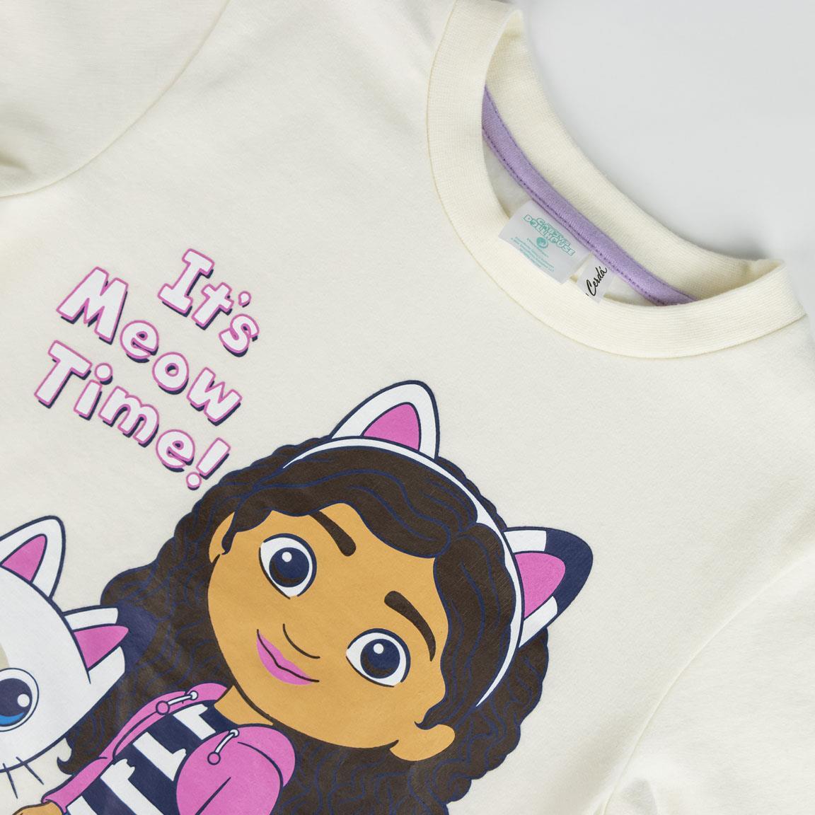 Conjunto de moletom infantil de pelúcia da Gabby's Dollhouse, duas peças, lilás 3/6