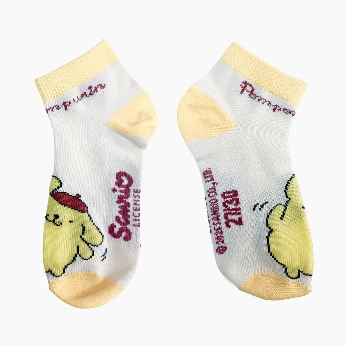 Pacote de meias infantis Hello Kitty de cano curto em algodão multicolorido 3/7