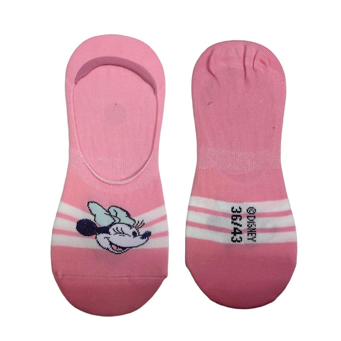 Conjunto de meias Pinkies Minnie Mouse macias e respiráveis ​​nas cores rosa e 3/7
