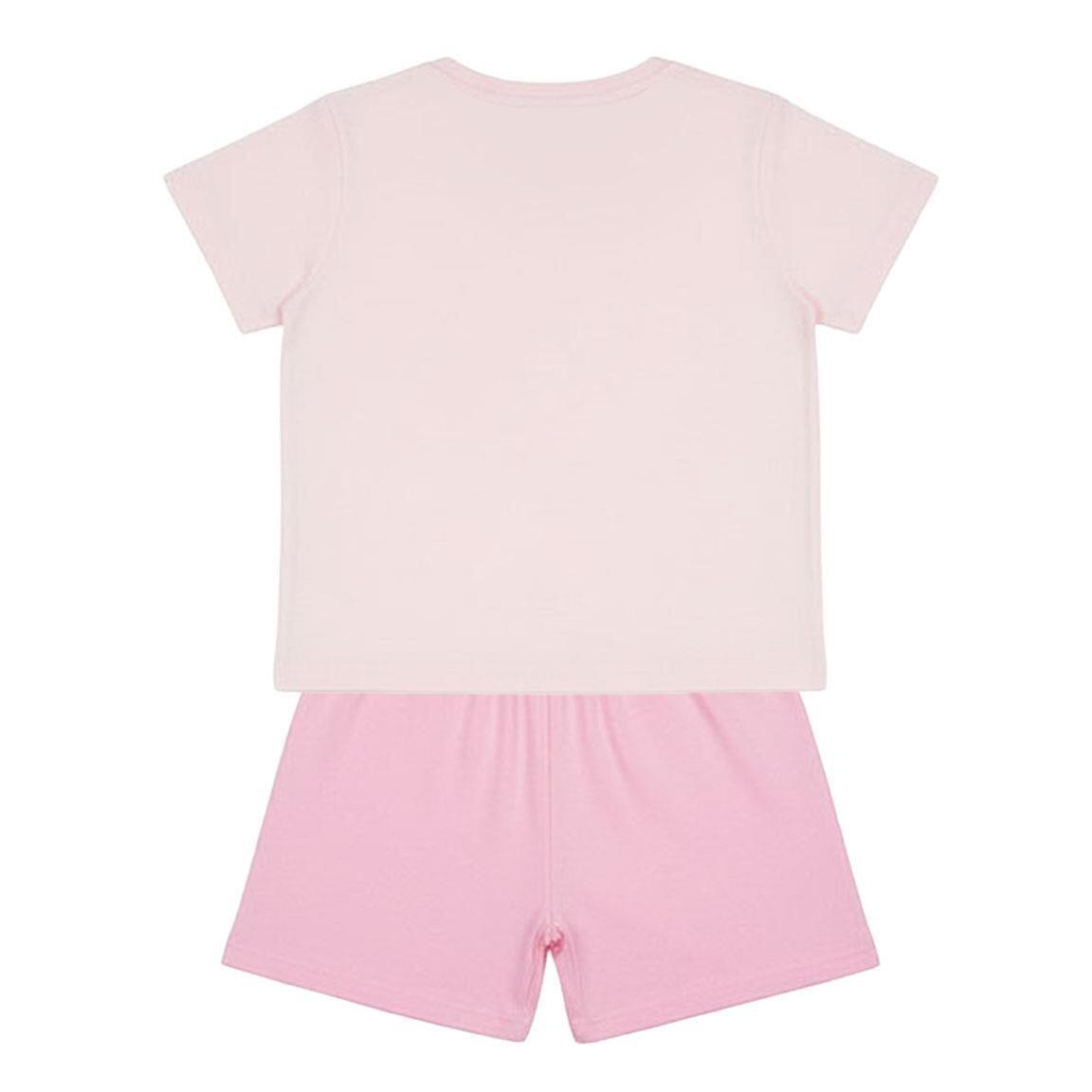 Conjunto infantil Hello Kitty de duas peças em algodão felpudo francês rosa 2/6