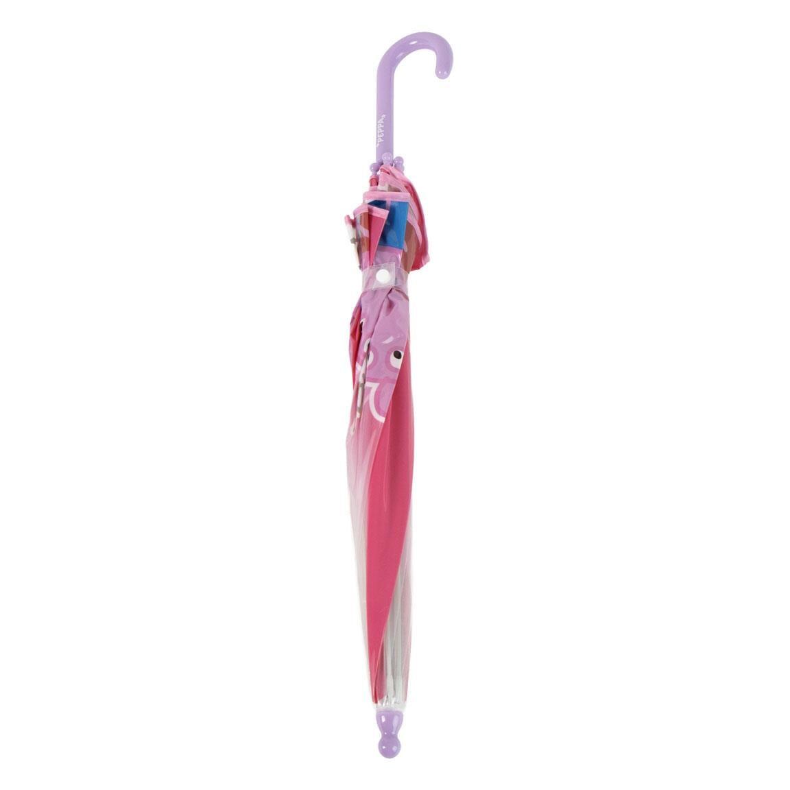 Paraguas Infantil Peppa Pig Manual de POE Transparente Rosa Claro 2/7