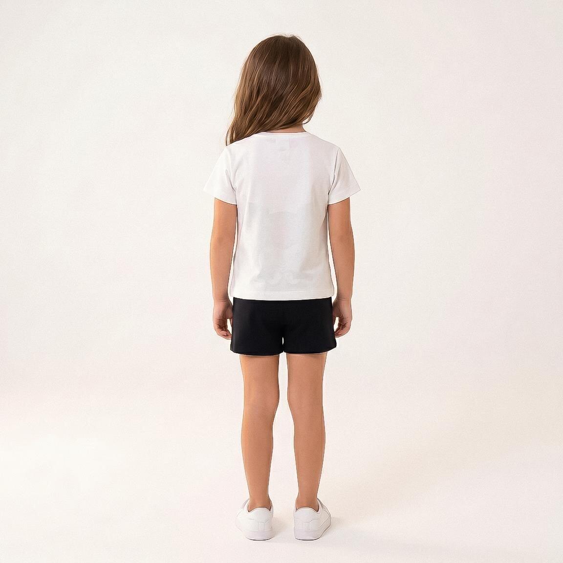 Conjunto infantil Hello Kitty Kuromi de algodão, duas peças, branco 4/6