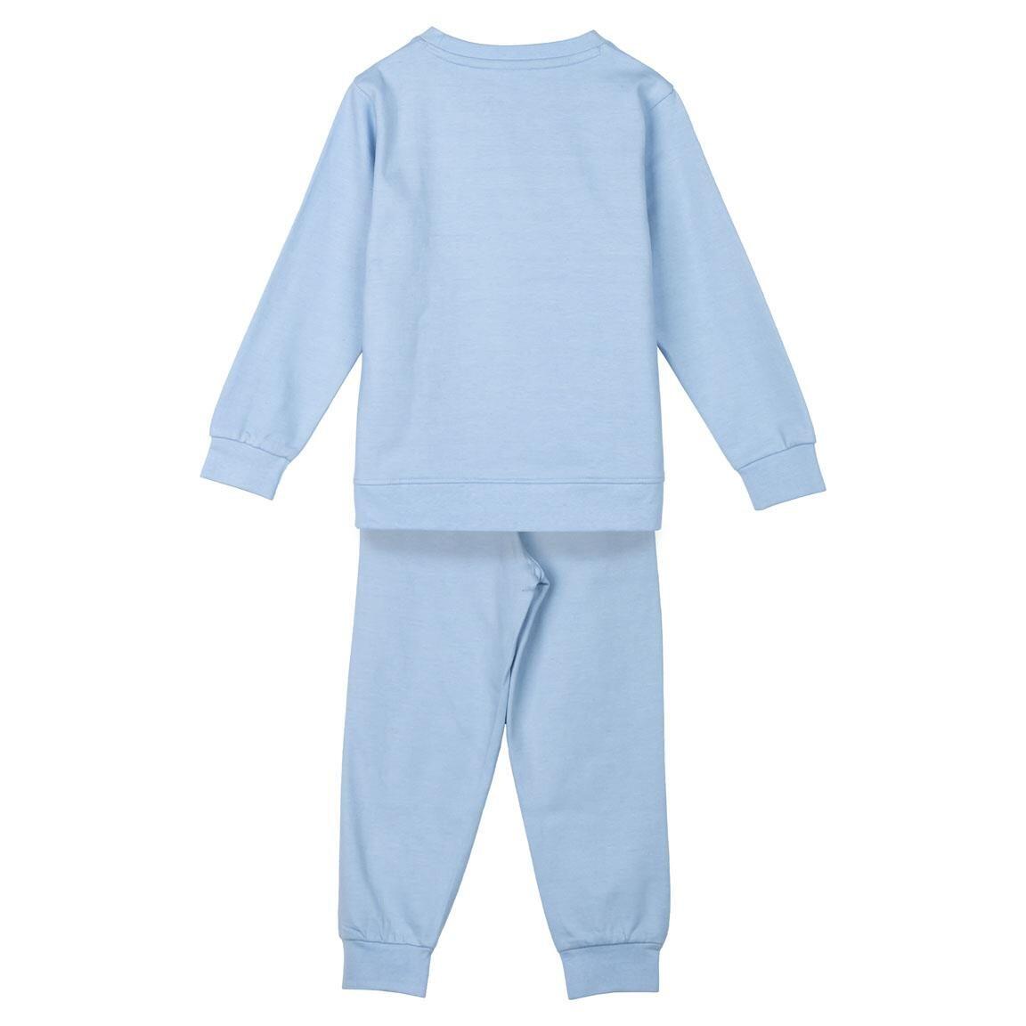Conjunto de moletom infantil Stitch de duas peças, em algodão felpudo azul 2/6