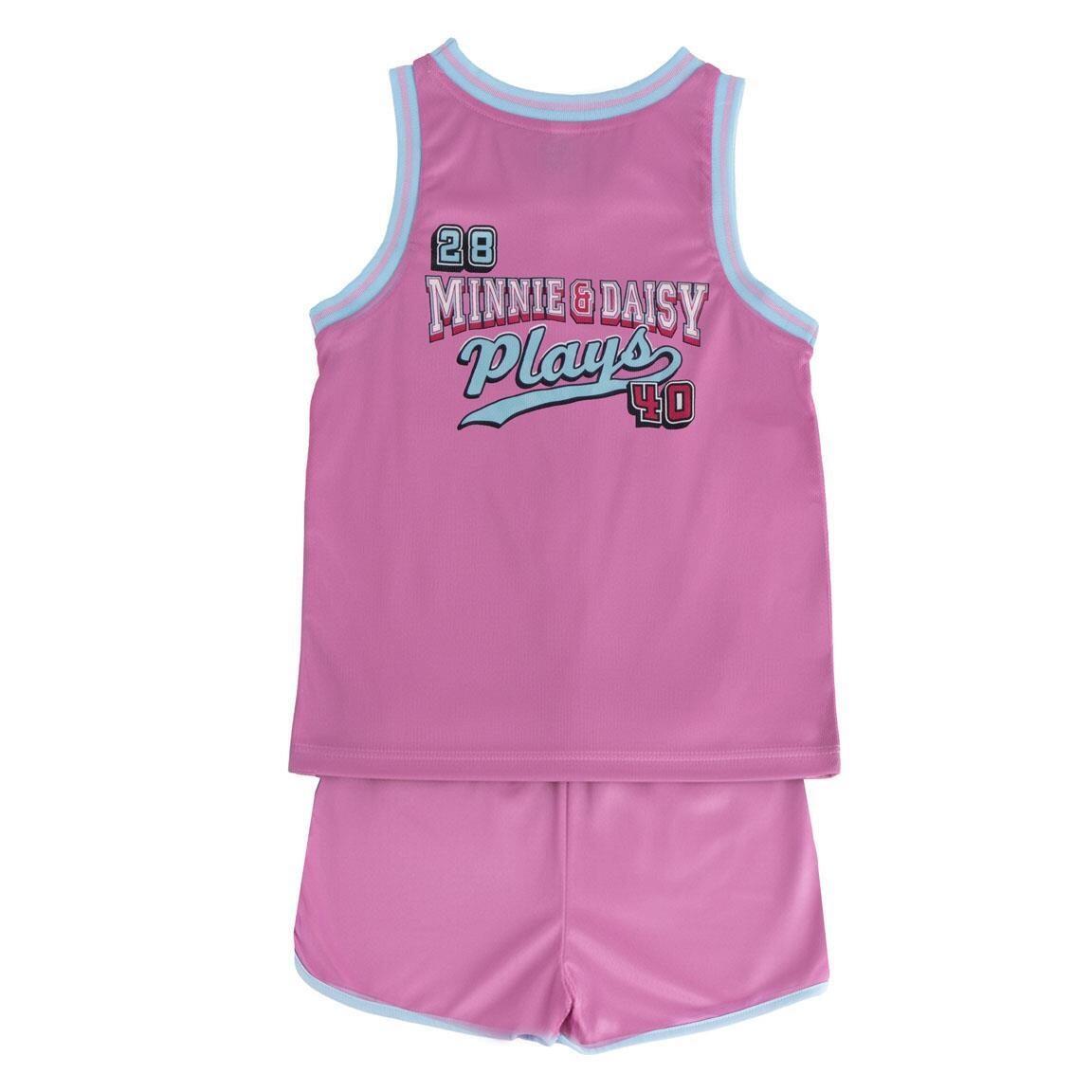 Conjunto de roupa esportiva infantil Minnie Mouse de duas peças em poliéster 2/6