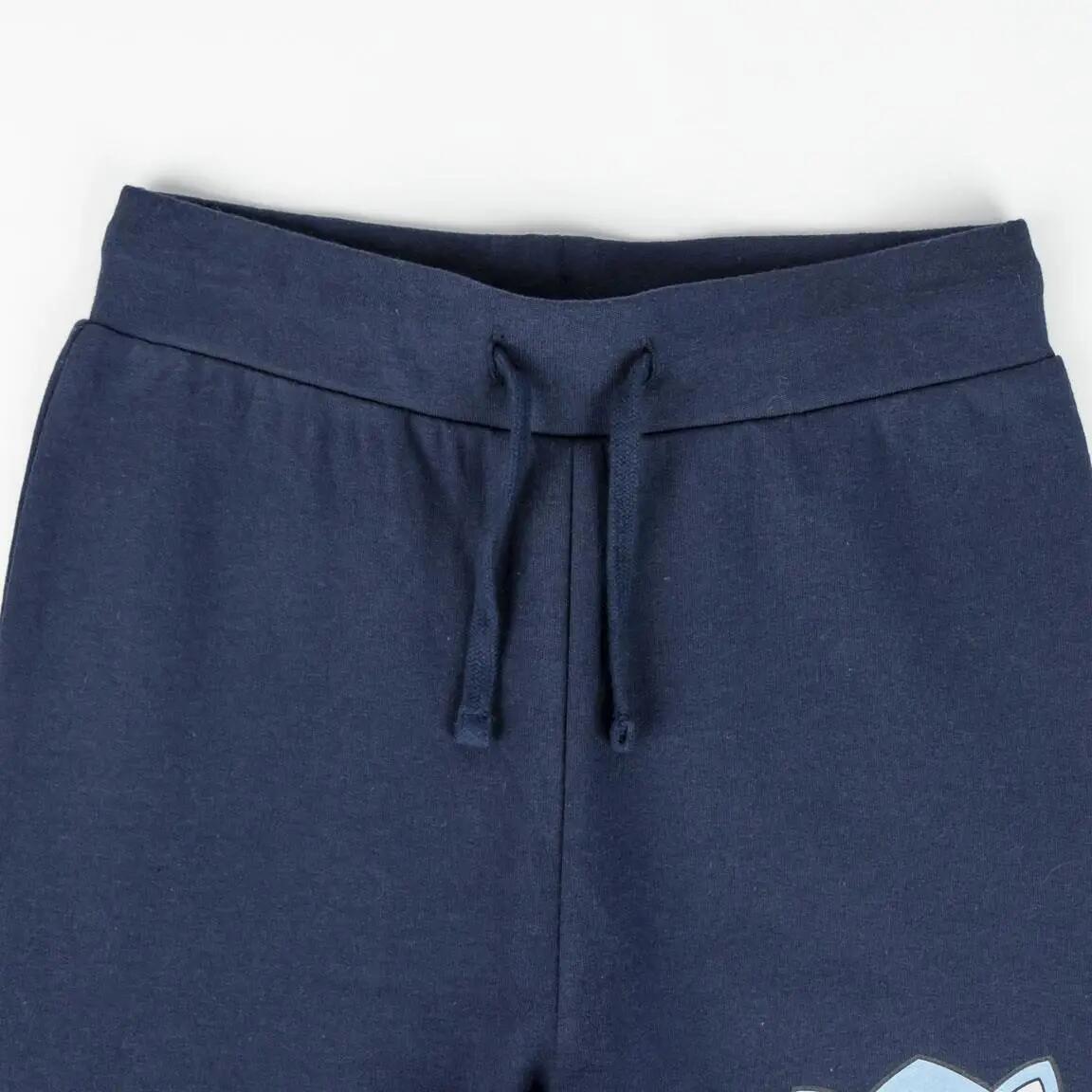 Sonic zweiteiliger Kinder-Trainingsanzug aus gebürstetem Fleece in Blau und 6/6