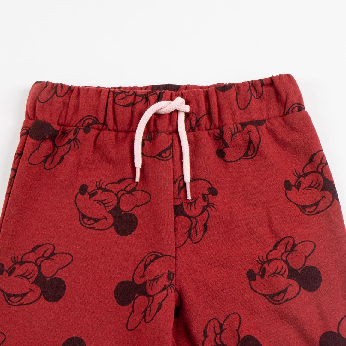 Conjunto de moletom infantil de pelúcia da Minnie Mouse, composto por blusa 4/5