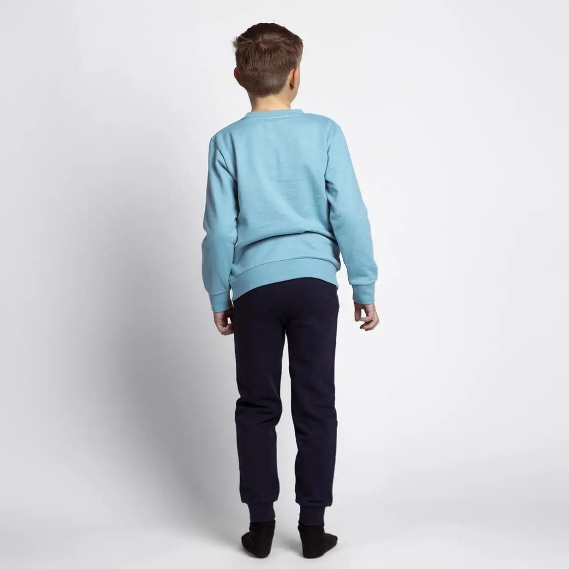 Sonic zweiteiliger Kinder-Trainingsanzug aus gebürstetem Fleece in Blau und 5/6