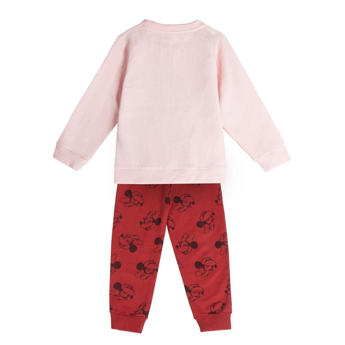 Conjunto de moletom infantil de pelúcia da Minnie Mouse, composto por blusa 2/5
