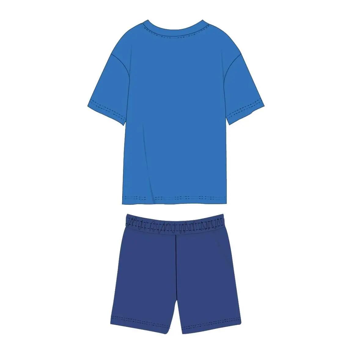 Conjunto infantil Sonic de duas peças: camiseta e shorts, azul 2/7
