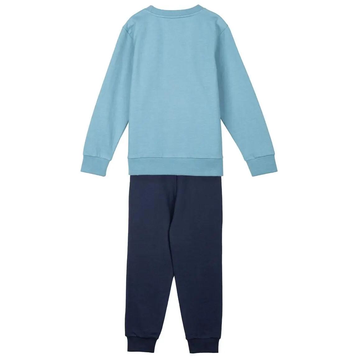 Sonic zweiteiliger Kinder-Trainingsanzug aus gebürstetem Fleece in Blau und 2/6