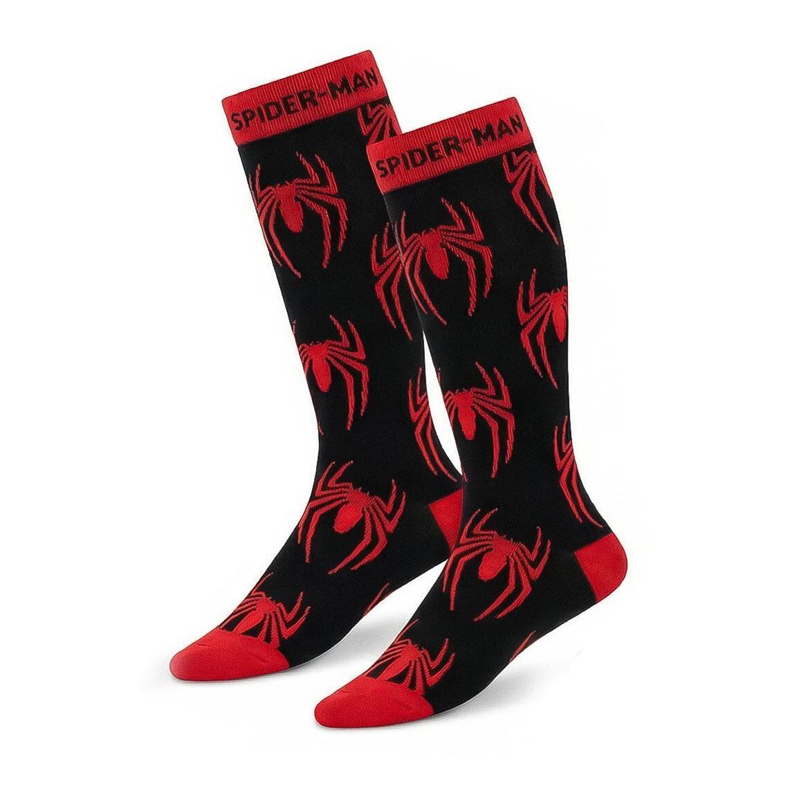 Pack de Calcetines Infantil Spiderman de Algodón Suaves Negro y Rojo 3/7