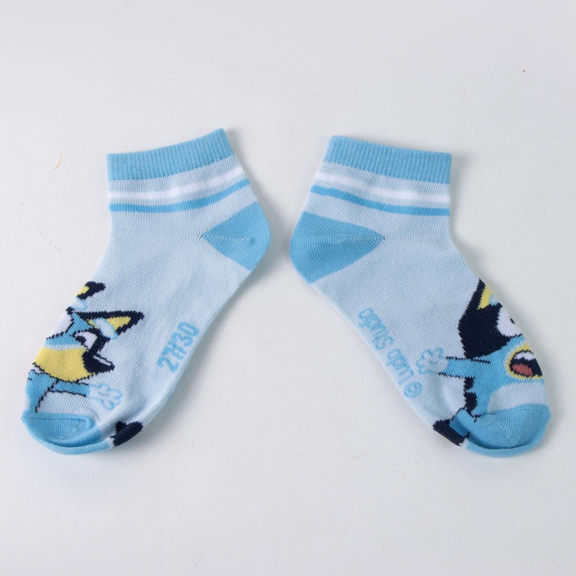 Pack de Calcetines Tobilleros Infantil Bluey de Algodón Suaves Multicolor 7/7