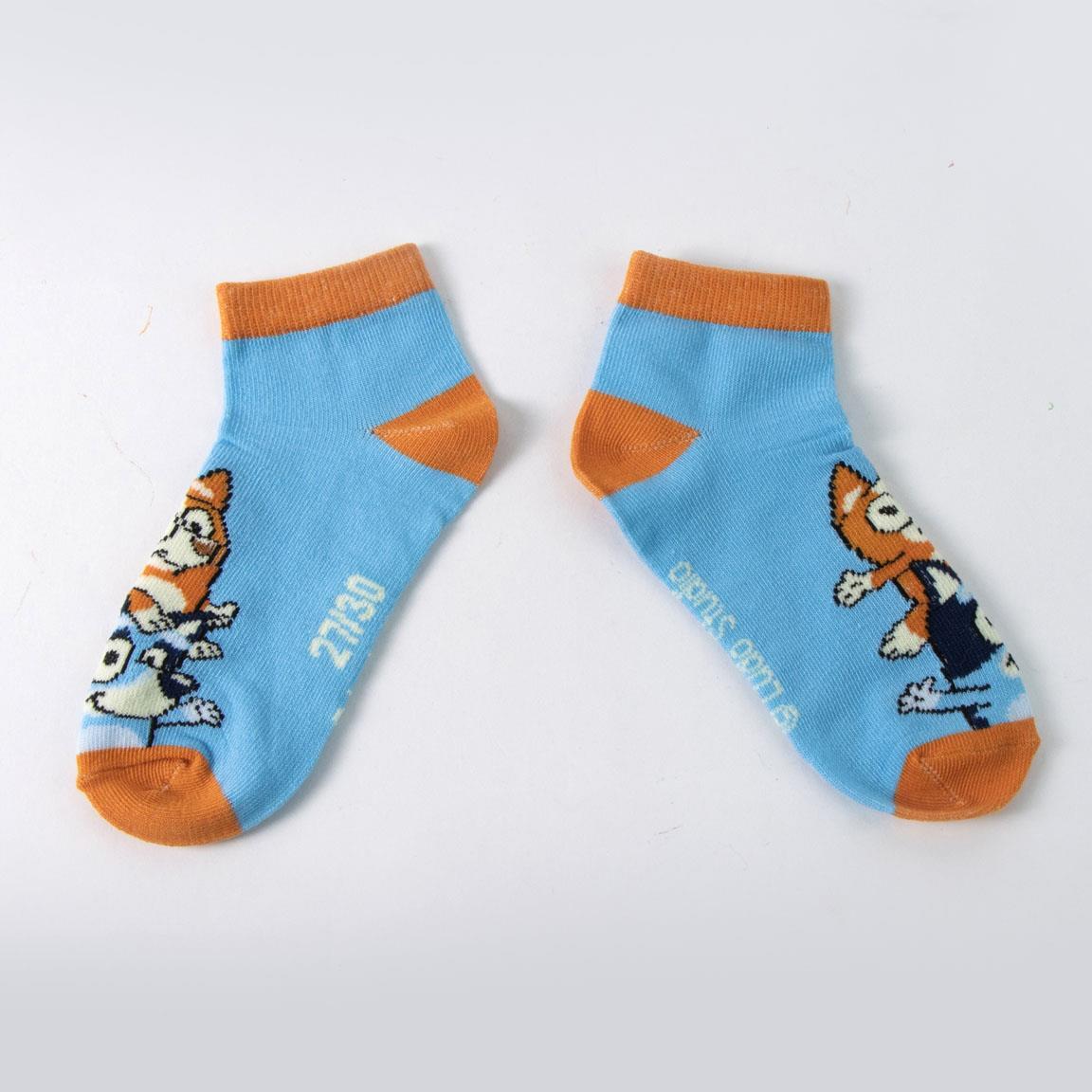 Pack de Calcetines Tobilleros Infantil Bluey de Algodón Suaves Multicolor 6/7