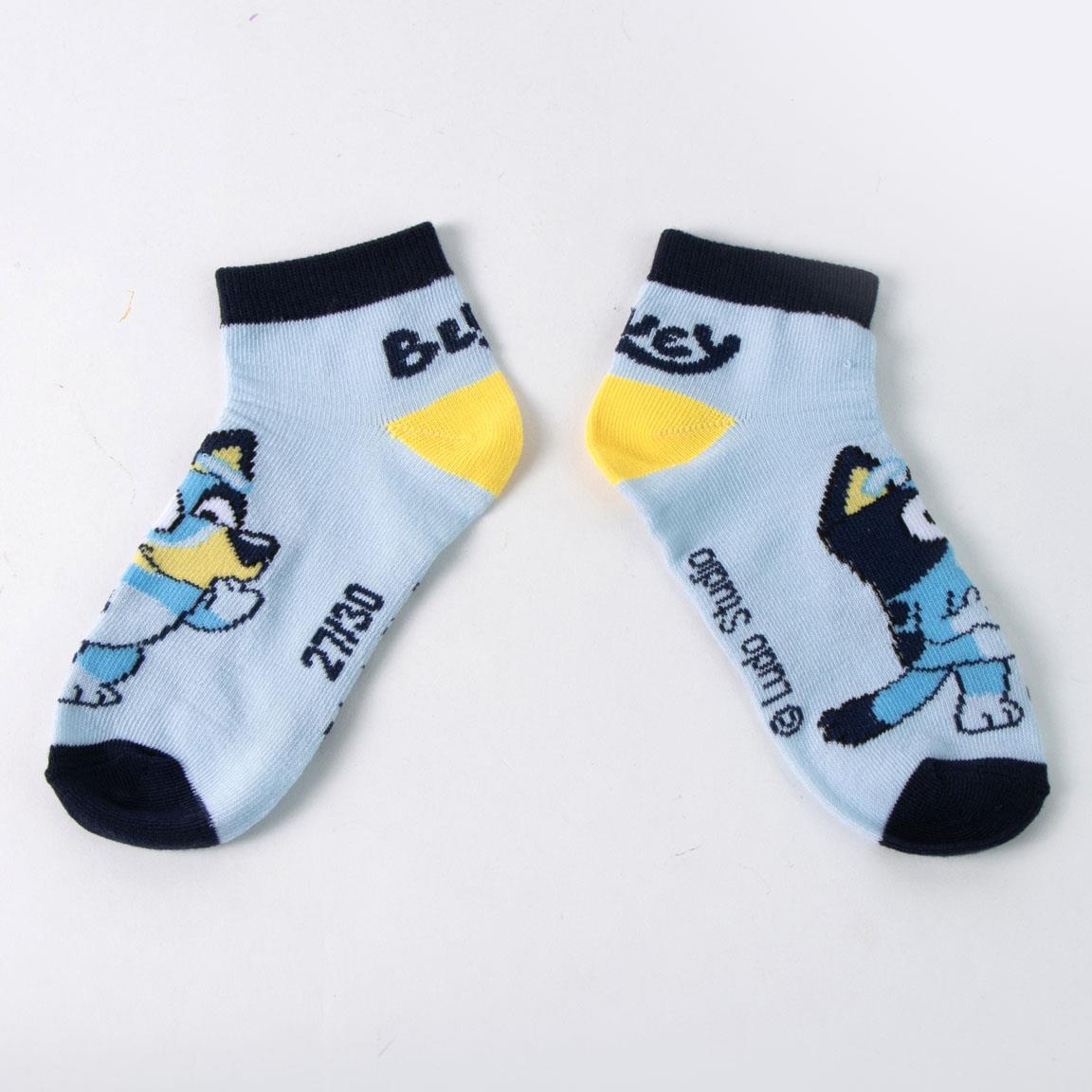 Pack de Calcetines Tobilleros Infantil Bluey de Algodón Suaves Multicolor 4/7