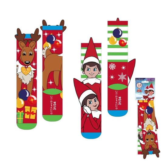 Le lot de chaussettes pour enfants Elf avec des appliqués multicolores doux