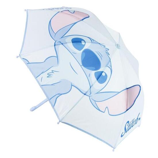 Paraguas Cúpula Automático Infantil Stitch POE con Varillas Metal Rosa