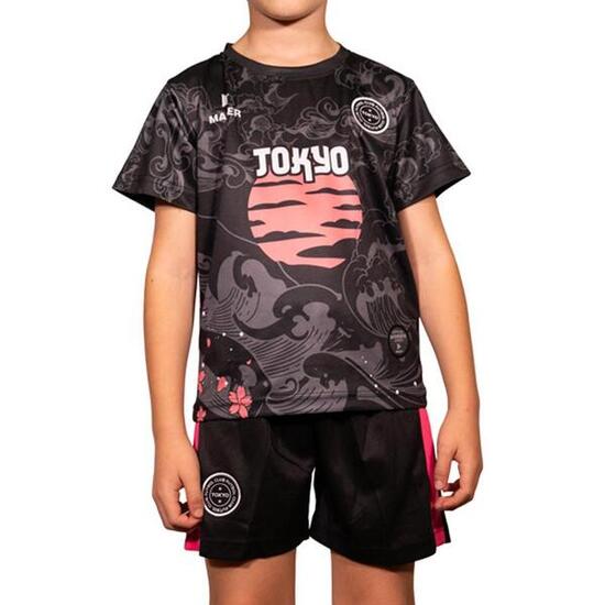 Ensemble Noir/Rose Enfant Sport Zone Tokyo