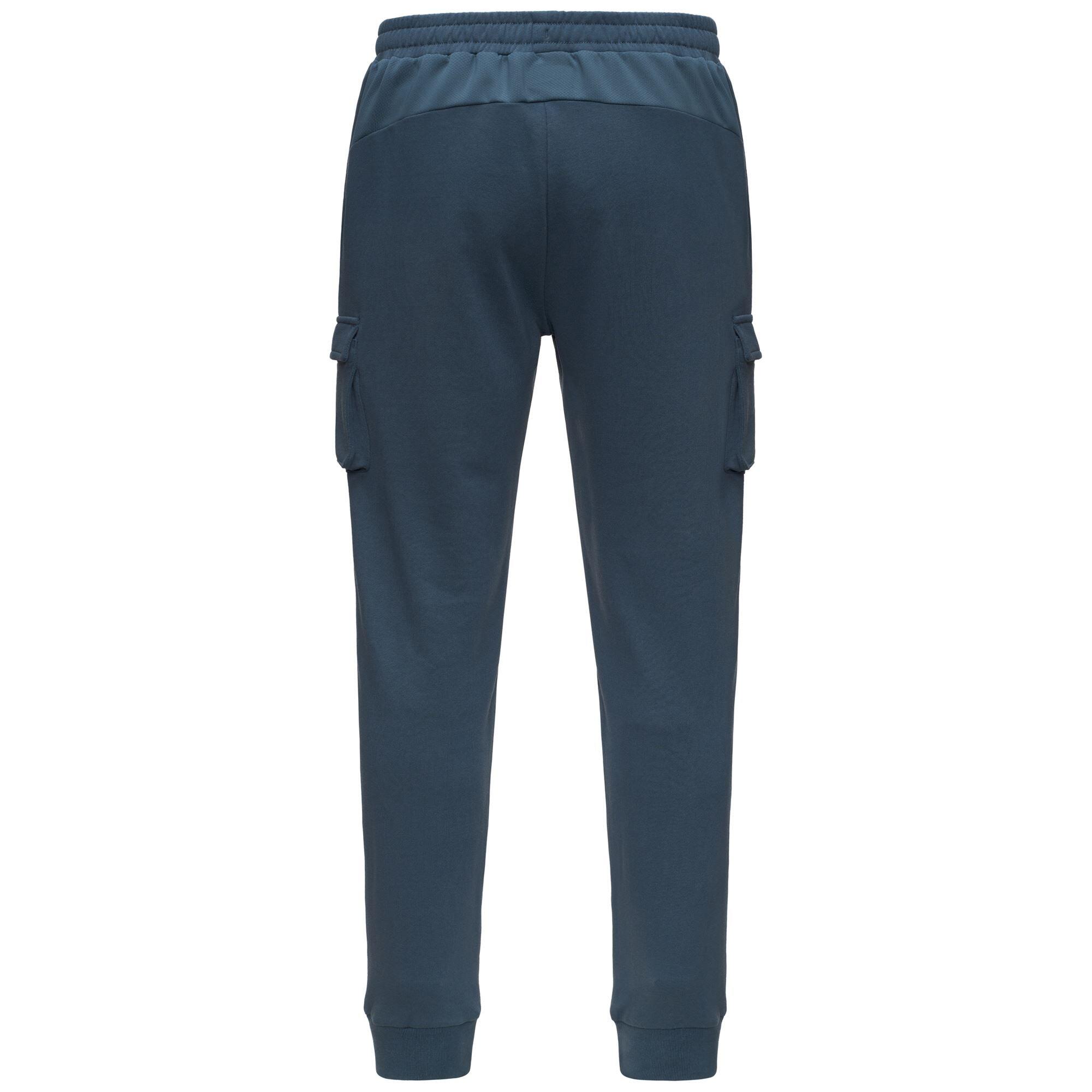 Pantaloni cargo da uomo in cotone blu da palestra 4/6