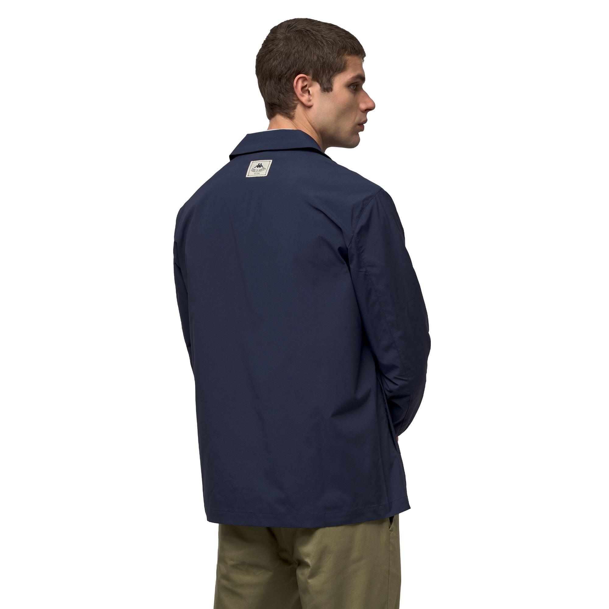 Giubbotto da uomo in poliestere blu da casual 5/6