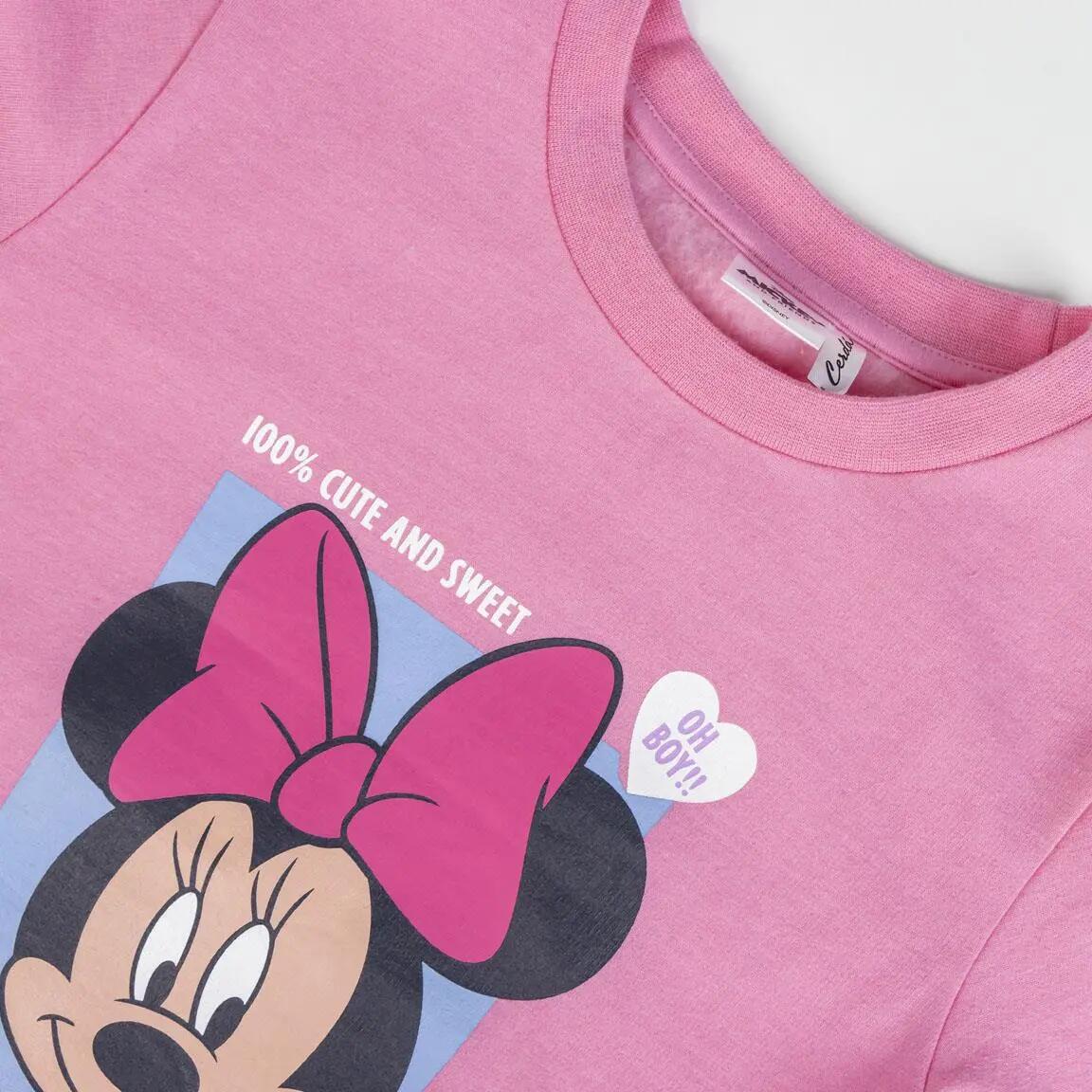 Minnie Mouse zweiteiliger Trainingsanzug für Kinder aus rosa und marineblauem 3/6