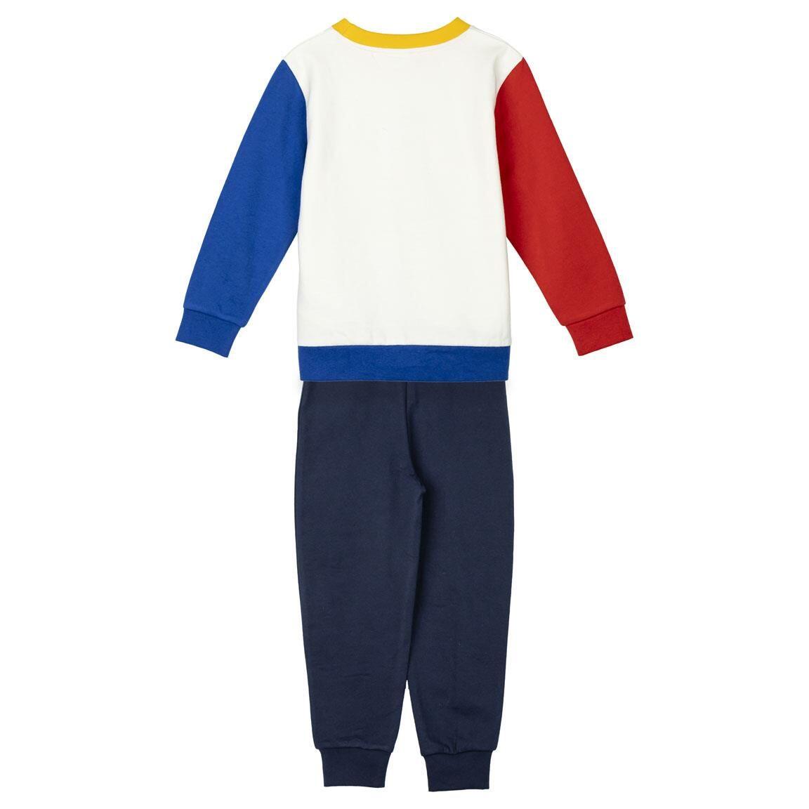 Chándal Infantil Spidey de Dos Piezas de Algodón con Felpa Azul Marino y Blanco 2/6