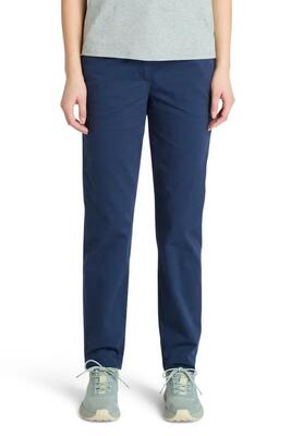 Chino/cargo broek - dames - slim - blauw