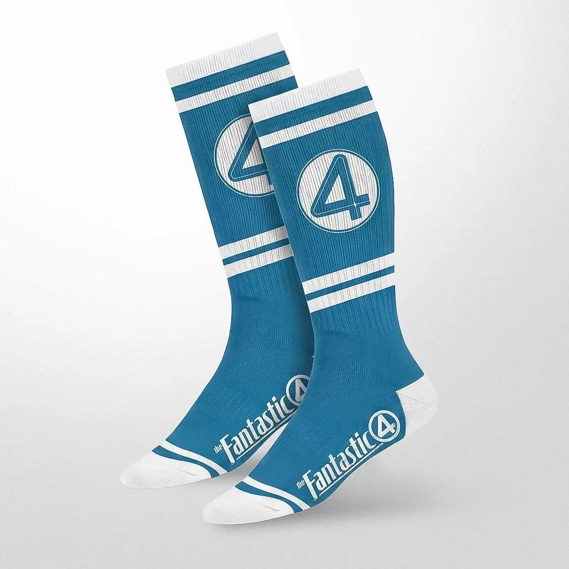 Sokkenset kinderen Fantastic Four katoen blauw en oranje 3/7