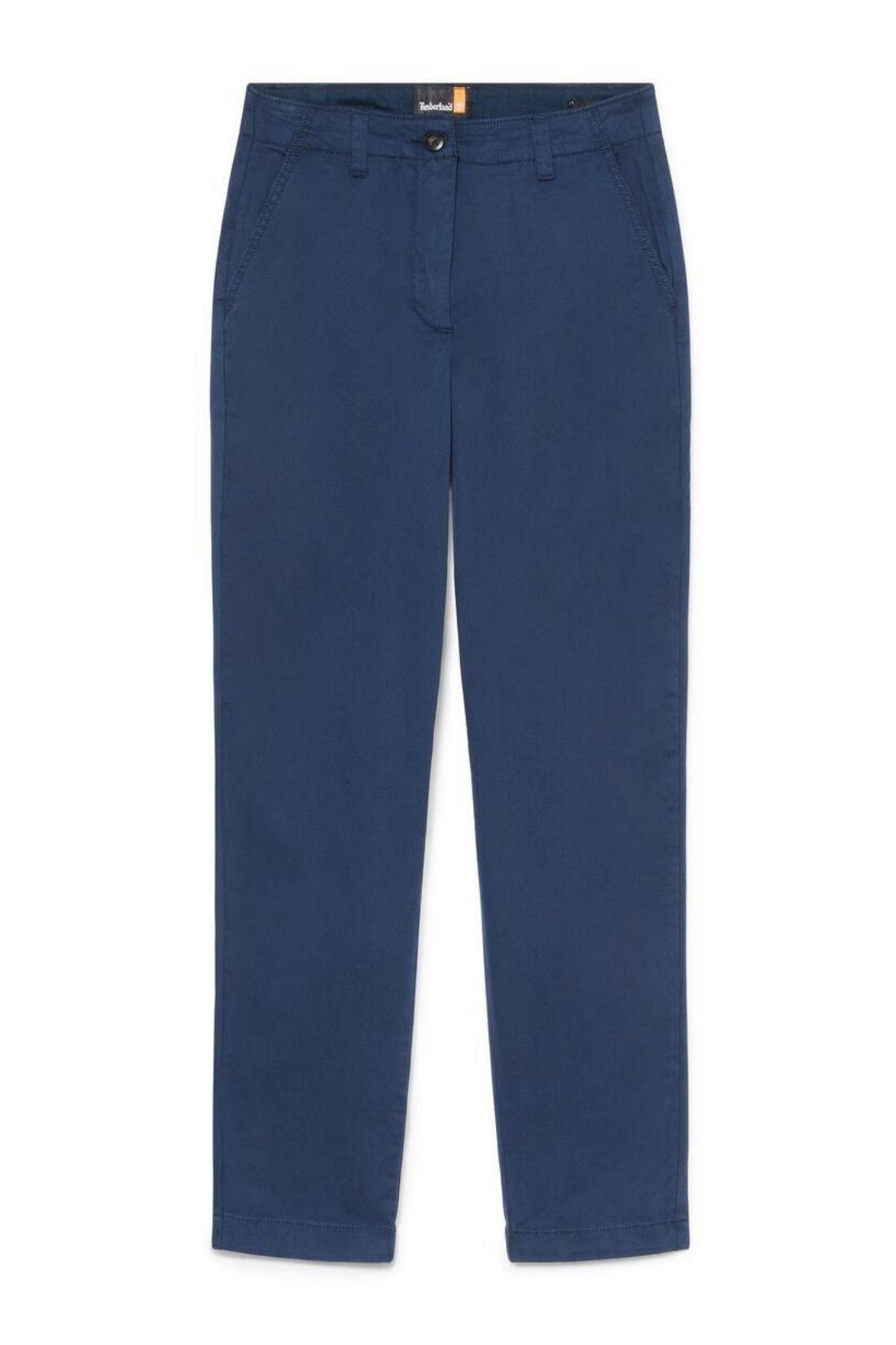 TIMBERLAND - Calça chino slim feminina com etiqueta, tamanho 29, azul 4/4