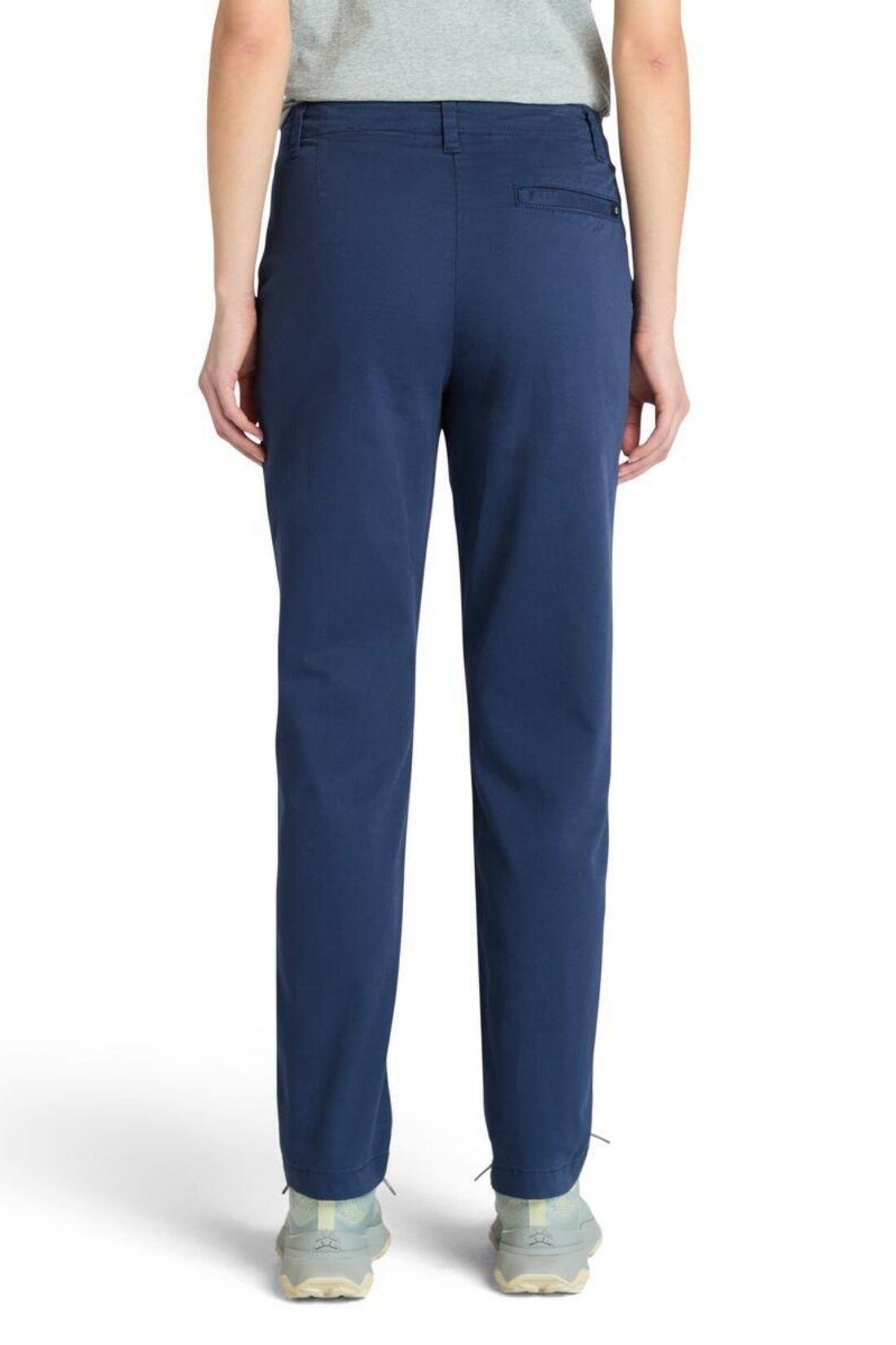 TIMBERLAND - Calça chino slim feminina com etiqueta, tamanho 29, azul 3/4