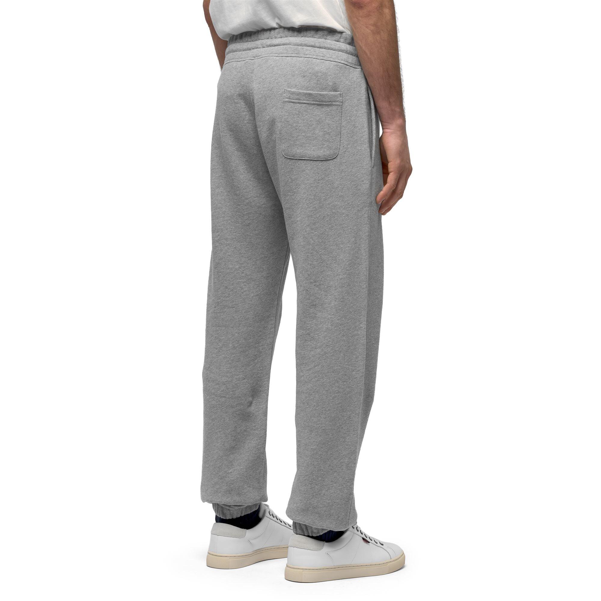 Pantaloni tuta da uomo in cotone grigio da lifestyle 5/6