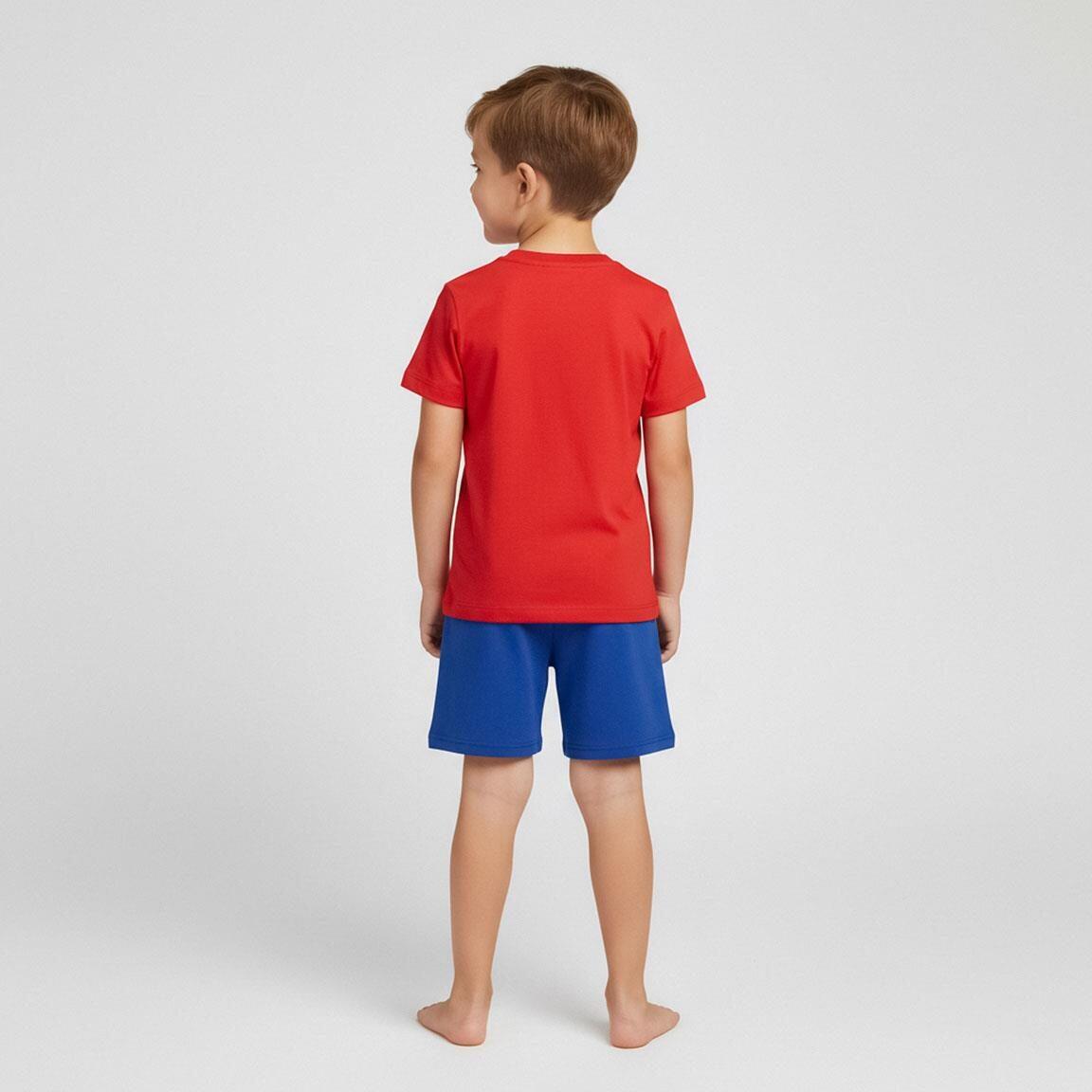 Conjunto infantil de duas peças do Homem-Aranha em algodão vermelho e azul. 6/6