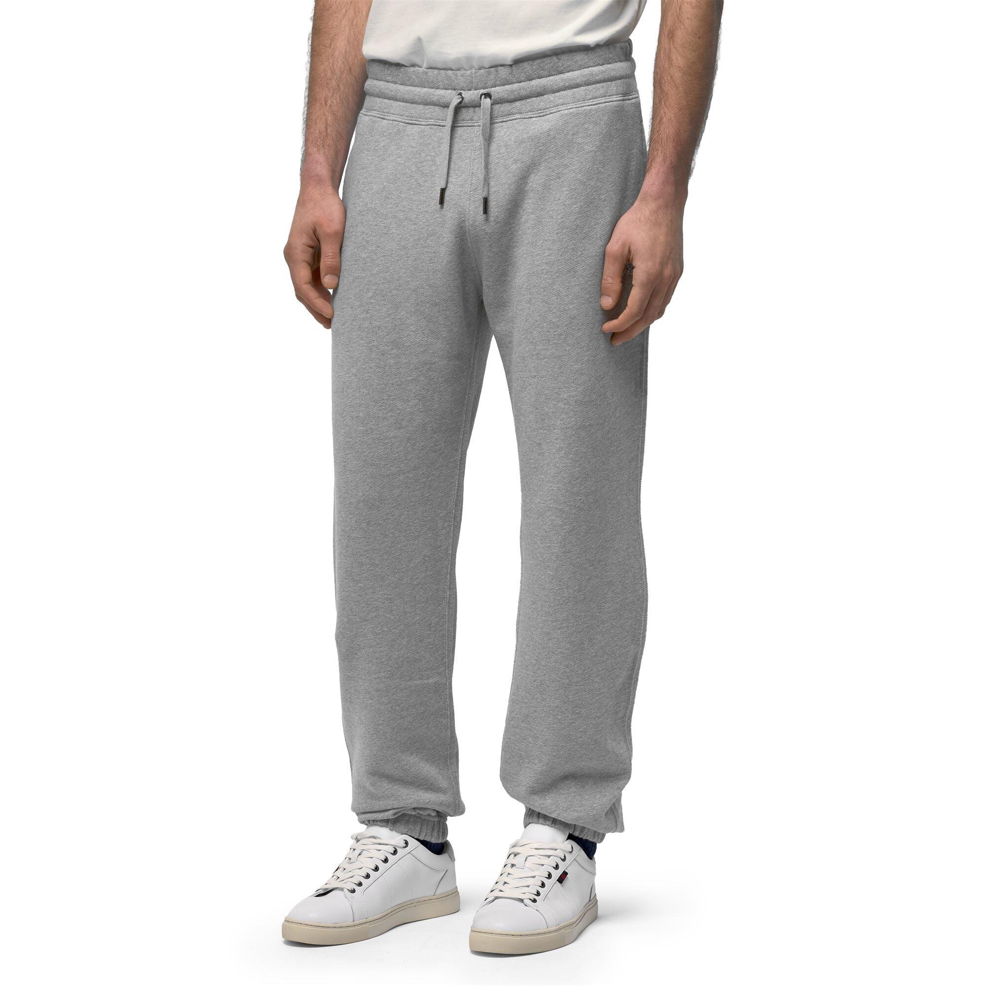Pantaloni tuta da uomo in cotone grigio da lifestyle 4/6