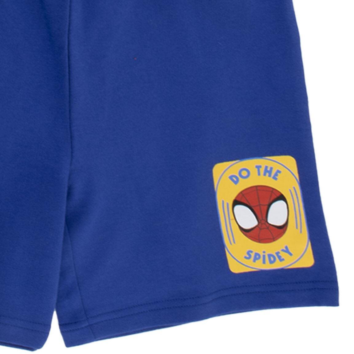 Conjunto infantil de duas peças do Homem-Aranha em algodão vermelho e azul. 4/6