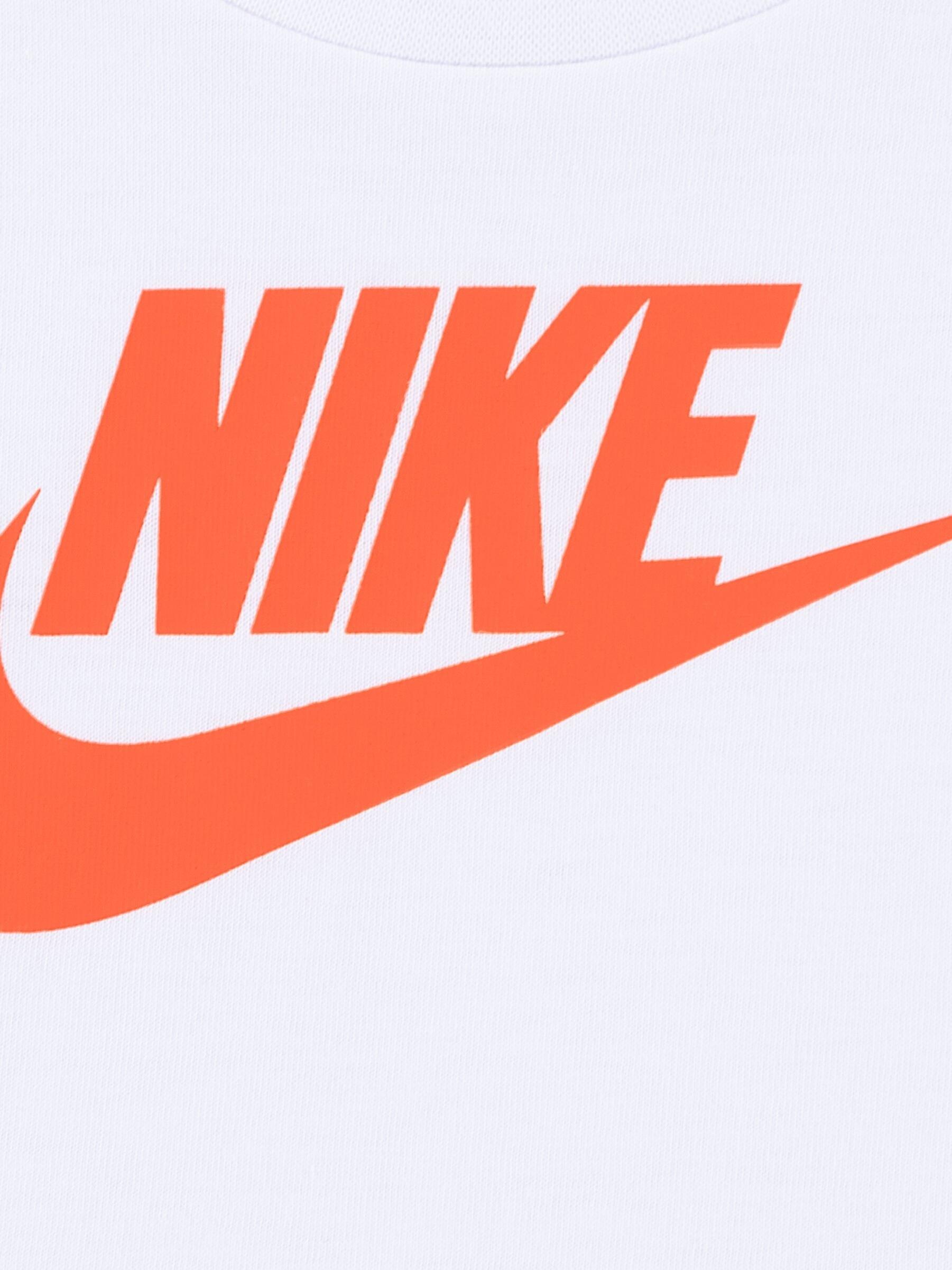 Completo bambino nike club - bianco / arancione 3/5