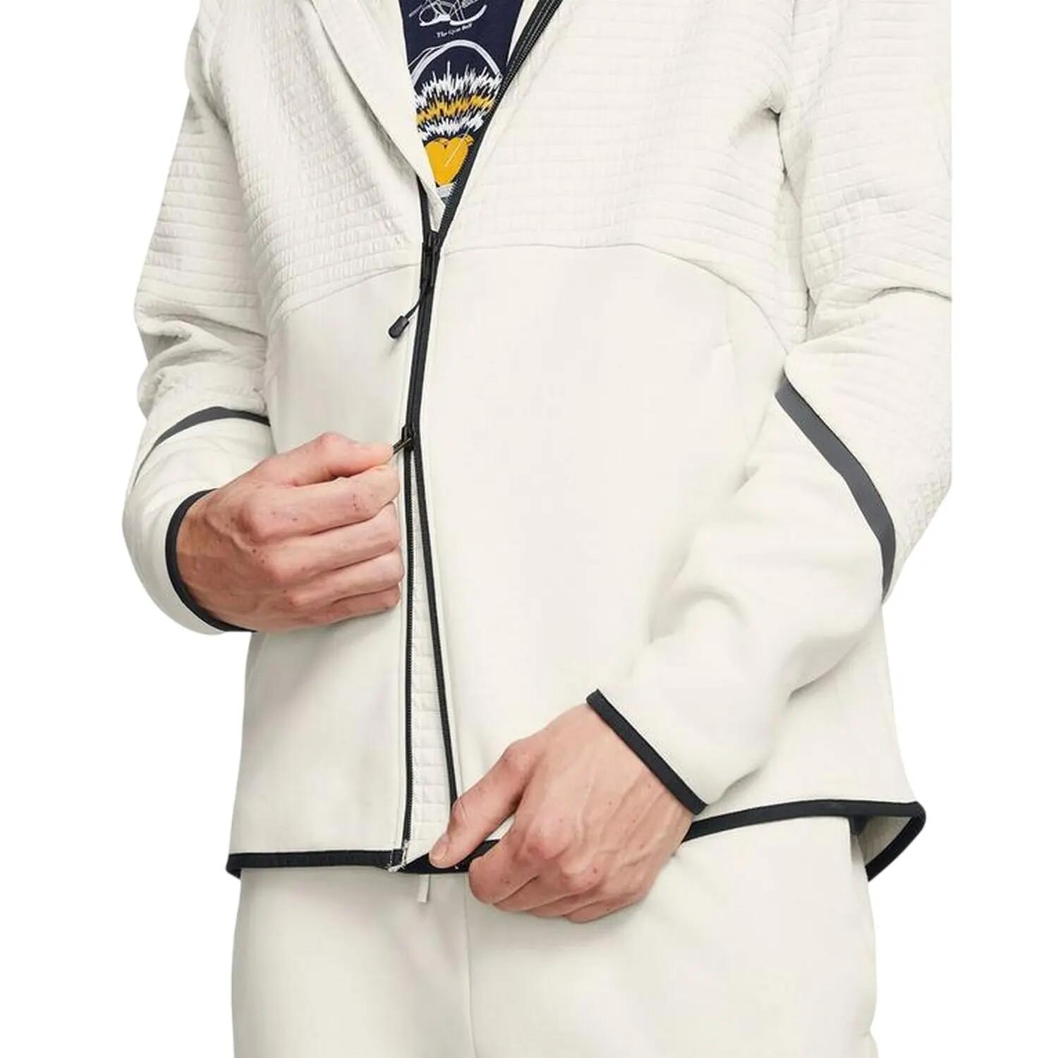 Giacca Con Cappuccio Struttura Uomo Under Armour Unstoppable Bianco 4/4